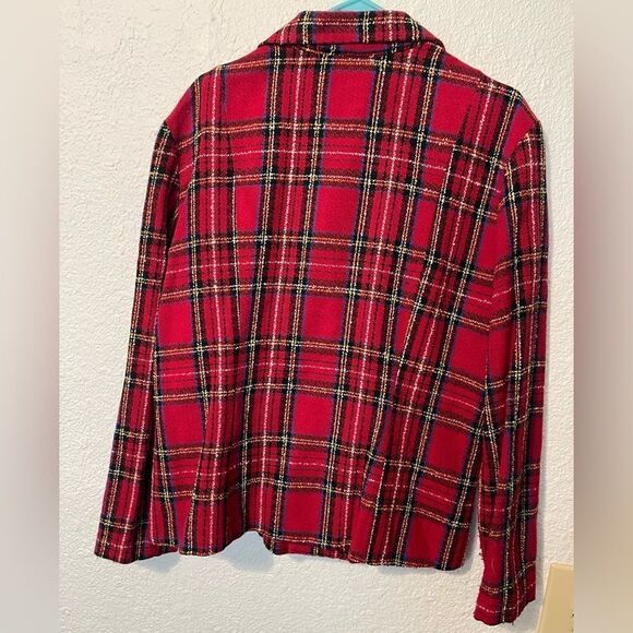 Vintage Kenneth Mitchell plaid blazer sz 11 M - Picture 2 of 7